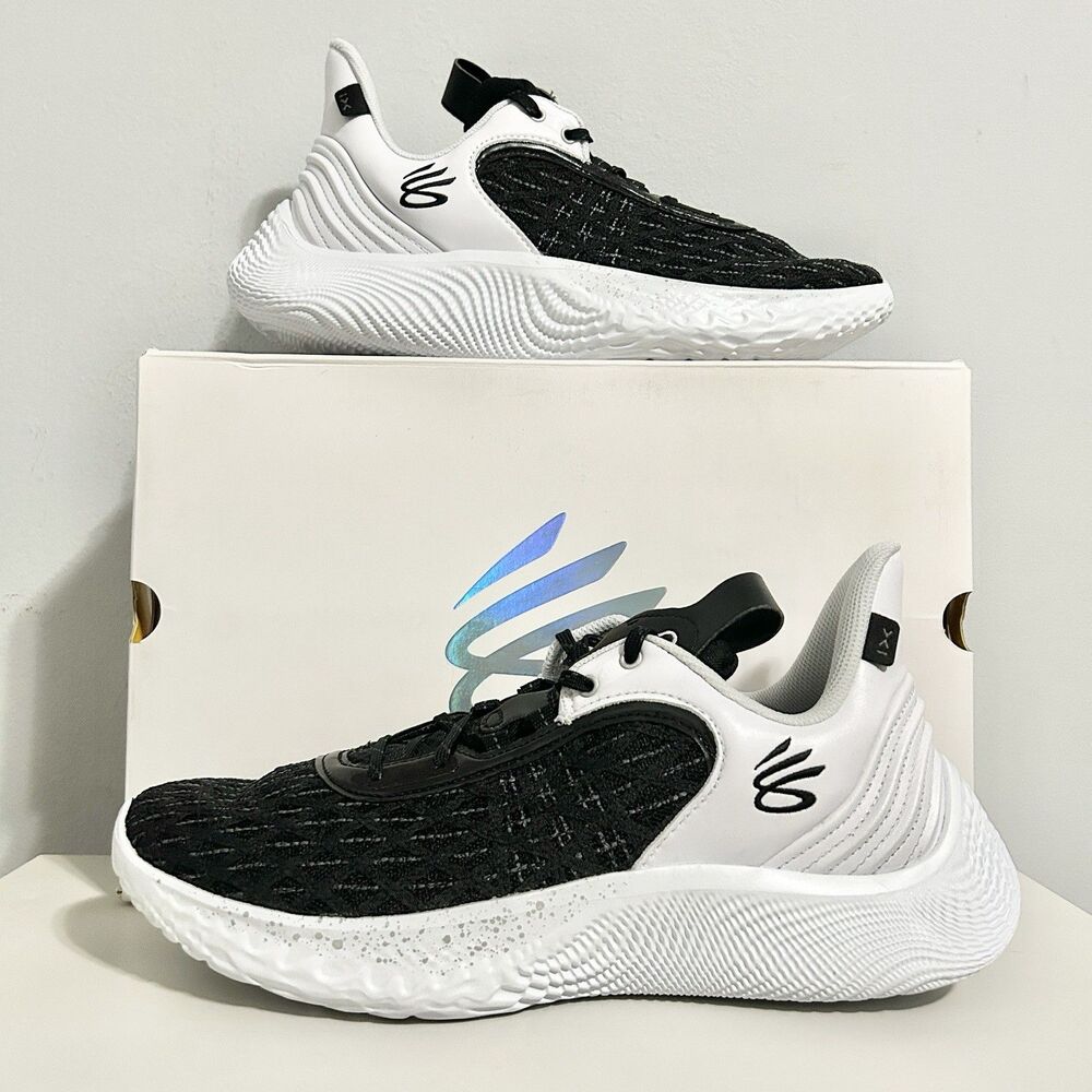 Under Armour Curry Flow 9 “White Black” Men’s Size 11.5 Basketball Shoes